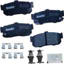 Bendix Priority1 CFC540 Ceramic Rear Brake Pads for Select Models INFINITI G20, I30, Nissan Altima, Altra EV, Maxima, Sentra