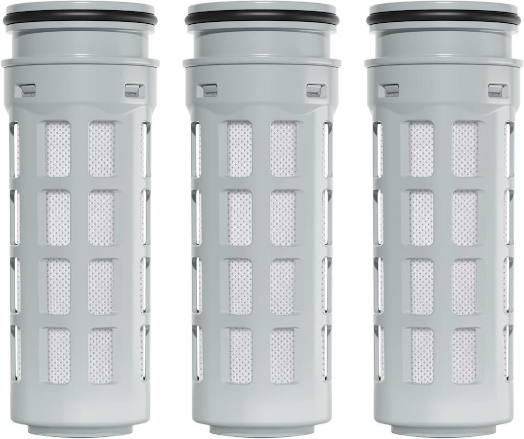 AQUA CREST PF45 Replacement for Brita Stream Pitcher Water Filter, Brita OB05 Filter Pitchers and Dispensers, Pour Through Filters, Upgraded 7-stage Filters, Reduces Chlorine, 2 Months, 3 Pack