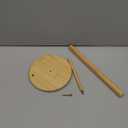 Wood Paper Towel Holder, Wooden Paper Towel Holder Countertop with Wooden Base, Kitchen Roll Holder Paper Towel Stand Countertop & Roll Organizer for Table, Free-Standing Kitchen Roll Holder