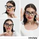 MMOWW Cat Eye Reading Glasses Fashion Cute Reader for Women +4.00