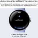 Google Pixel Watch 4 (41mm) - Android Smartwatch with Heart Rate and Sleep Tracking - 30-Hour Battery - Fitness Tracking - Google AI - Polished Silver Aluminum Case - Iris Active Band - Wi-Fi