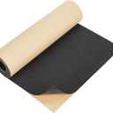 BENECREAT 78.7x11.8inch Adhesive EVA Foam Roll, 2mm Black Adhesive EVA Foam Sheets Cosplay Foam Crafts for Halloween Art Supplies Paper Scrapbooking