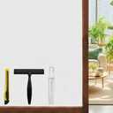 Window Privacy Film Bathroom Frosted Glass Window Decoration UV Blocking Reusable Heat Insulation Static Electricity Adsorption Soft Light Living Room Office 23.6 x 78.7 Inch,Pure