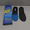 Plantar Fasciitis Insoles for Men Women - Orthotics Inserts, Shoe Insoles Arch Support Flat Feet Inserts Work Boot Insoles for Standing All Day (Mens 9-9 1/2 | Womens 11-11 1/2) (Blue)