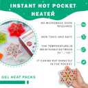 2 x Reusable Snap Heat Pack, Click Hand Warmers for Camping, Outdoor, Indoor, Working, Studying (Christmas Star)
