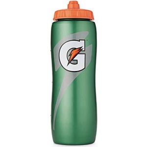 St. Jude Green Wax Candle And Gatorade Contour Style Squeeze Water Bottle, Green, 28 ounce