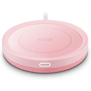 Smart Coffee Warmer, BESTINNKITS Auto On/Off Gravity-Induction Mug Warmer for Office Desk Use, Candle Wax Cup Warmer Heating Plate (Up to 131F/55C) (Pink)
