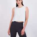 Real Essentials 5 Pack: Women's Dry Fit Crop Summer Tank Top - Gym Yoga Workout Sports Tee (S)