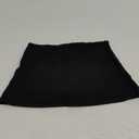 Danysu Stretchy Mini Skorts Mid Waist Skirt with Shorts Side Slit 2025 Sports Daily Going Out Outfits (X-Small, Black)