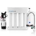 Aquasure 4-Stage Reverse Osmosis Water Purification System with Booster Pump, NSF Certified, Polypropylene Material, Removes 99.99% of Contaminants, 0.0001 Micron Membrane