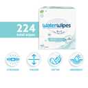 WaterWipes Sensitive+ On The Go Wipes, 3-In-1 Cleans, Cares, Protects, 99.9% Water, Unscented & Hypoallergenic Wet Wipes, 224 Count (8 Packs)