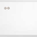 U Brands Magnetic Dry Erase White Board, 30" x 20", Wall Mounted Whiteboard with White Wood Farmhouse Frame, Includes 2 Silver Magnets, Home, Office, Classroom Dry Erase Board