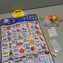 Electronic Alphabet Wall Chart, Talking ABC, 123s, Music Poster, Kids Learning Toys for Toddlers 1-3, Interactive Educational Toddler Toy, Birthday Gifts for Age 1 2 3 4 5 Year Old Boys Girls - Blue