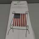 Evergreen Scroll American Garden Flag Stand | Premium Metal Iron Flag Holder Stand | Fits 12x18 Garden Flags for Outside | Weatherproof Outdoor