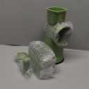 SUSTEAS Rotary Cheese Grater with Handle - Vegetable Shredder with 5 Well-designed Blades & Strong Suction Base,Round Mandoline Slicer & Food Chopper for Kitchen,with Blade Storage Box(Retro Green)