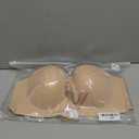 Strapless Bra Push Up Non Slip Deep V Plunge Underwire Bras for Women Super Padded Add 2 Cups Size (38D, Beige)