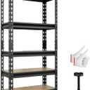 5 Tier Heavy Duty Garage Storage Shelving: Adjustable Metal Utility Shelving Rack for Basement, Pantry, Closet, Garage Storage Organization - 2,000lb Capacity (59"x28"x12")
