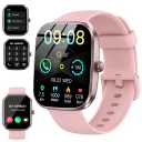 Soudorv Smart Watch for Men Women Smartwatch with Bluetooth Call | 1.91 Inch HD Sports Watch with 110+ IP68 Waterproof Pedometer Sleep Heart Rate Monitor Fitness for Android iOS Pink