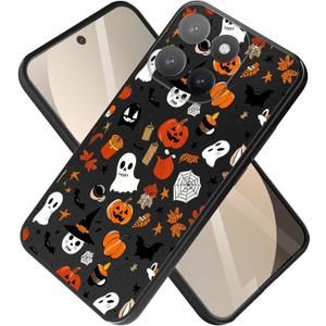 for Motorola Moto G 2026 Case 5G G Play 2025 Minimalist Slim TPU Flexible Protective Cover Ultra-Thin Silicone Cute Protective Case (Halloween Cartoon)