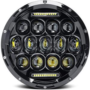 7 Inch Headlight Fit For Street Glide H4 Round Sealed Beam DOT SAE Approved Motorcycle LED Headlight