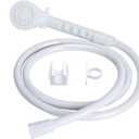 RV Shower Head with Hose - Non-Metallic Outdoor RV Shower Kits Replacement with Pause Function for RVs, Fifth Wheels, Motor Homes, Travel Trailers, Campers, Boats, White