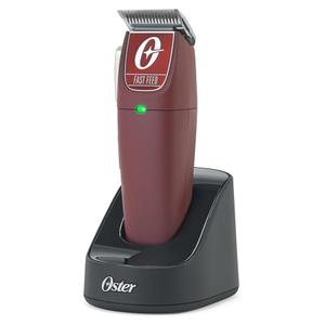 Oster Professional Cordless Hair Clippers, Fast Feed for Barbers and Hair Cutting with Detachable Blade, Burgundy