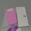 ORNARTO Compatible with iPhone 17 Pro Max Case 6.9", Slim Liquid Silicone 3 Layers Soft Gel Rubber Shockproof Protective Cover with Anti-Scratch Microfiber Lining-Cherry Blossom