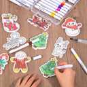 Gueevin 102 Pcs Magic Foam Texture Painting Kit Gifts 36 Pcs 3D Foam Texture Paper Puffy Paint 24 Colors Markers 6 Water Brush 36 Bead Chains for Drawing Holiday DIY Craft Party Supplies(Assorted)