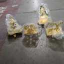 Ginbel Direct 4 Pack Christmas Stocking Holders for Mantle, Stockings Hangers Set of 4, Snowflake Snowman Tree Deer Reindeer Heavy Weighted Hooks for Mantel Fireplace Windows Indoor Decorations Gold