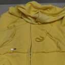 Verdusa Women's Zip Up Cropped Hoodies Long Sleeve Drawstring Hooded Sweatshirts (Large, Yellow)