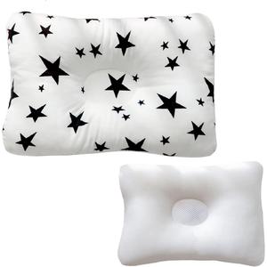Unisex Pillow 13x9x2, Hypoallergenic Airmesh Breathable Cool 100% Cotton, Control Sweat, Ideal for Travel, Small, Car, Travel, MultiFunctual Small Nursery Decor Pillows (Star Design)