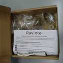 Ravinte 15 Pack 1-1/4 inch Kitchen Cabinet Knobs Champagne Bronze Dresser Zinc Pulls Door Drawer Handles for Dresser Drawers
