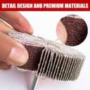 40 Grit Abrasives Aluminum Oxide 2 Inch Flap Wheel - 1 Length 1/4" Shank Mounted Sander for Deburring, Sanding, Grinding, Paint Removal,Polishing Wheel for Drill & Grinder (4pcs)