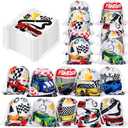 Woanger 20 Pcs Race Car Birthday Party Supplies Race Car Party Favors Gift Bag Racing Drawstring Backpack Truck Candy Treat Bag Goodie Snack Bag for Boys Kids Decoration