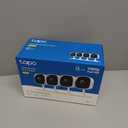 Tapo 1080P Indoor Wired Security Camera - Works as a Baby & Pet Monitor, Motion Detection, 2-Way Audio, Siren, Night Vision, Subscription-Free Local or Optional Cloud, Works with Alexa, C100(4-Pack) (White)