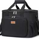 Lifewit Large Lunch Bag Insulated Lunch Box Soft Cooler Cooling Tote for Adult Men Women, Black 40-Can (24L)