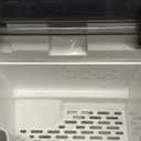 EUHOMY Nugget Ice Maker Countertop with Handle, Ready in 6 Mins, 34lbs Per Day, Removable Top Cover, Auto-Cleaning, Portable Sonic Ice Maker with Basket and Scoop, for Home/Party/RV/Camping (Black)