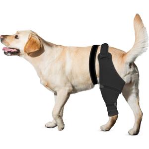 Dog Rear Leg Sleeve to Stop Licking, Hind Leg Protector for TPLO Recovery, ACL Surgery, Wounds or Skin Issues, Soft Breathable Cover for Large Medium Small Dogs (L-Left)
