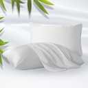 ZonLi Z-Magic Cooling Pillow Cases King Size Set of 2, Viscose Derived from Bamboo,Silky Soft Breathable Cold Pillow Covers, Cooling Pillowcases for Hair and Skin, 20x36 Inches