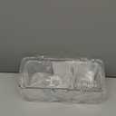 HYBRIDEAS Clear Shower Caddy Suction Cup Shelf Organizer with Hooks Removable Shower Basket Light Luxury Style Punch-Free Dorm Wall Storage Rack for Kitchen Bathroom Set of 3