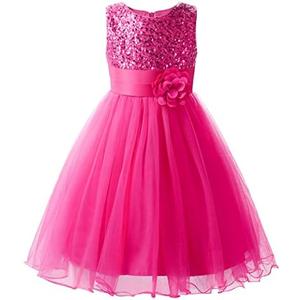 Uhnice Sequin Sleeveless Tulle Mesh Flower Girl Party Dress, S Uhnice Sequin Sleeveless Tulle Mesh Flower Girl Party Dress, S