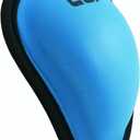 Comfy Cup Boys Youth Sized Soft Foam Beginners Protective Athletic Cup Ages 7-11 Kids Athletic Cup for Baseball, Football, Hockey, Lacrosse, Martial Arts, Karate, Tae Kwon Do (Neon Blue)