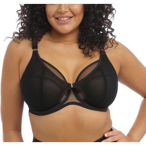 Elomi Women's Kintai Underwire Plunge Bra (34GG, Black)