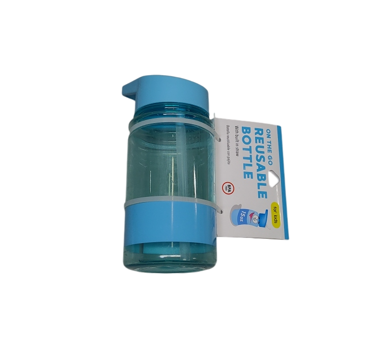 On The Go Reusable Bottle For Kids 15oz