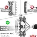 GRILLART Grill Brush for Outdoor Grill Bristle Free - Safe BBQ Grill Cleaner Brush - 18" BBQ Brush for Grill Cleaning Kit -Stainless Grill Cleaning Brush BBQ Grill Accessories Tools- Gifts for Men Dad