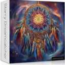 Impossible Puzzle for Adults 1000 Pieces, Starry Dreamcatcher Jigsaw Puzzle, Fantasy Star Colorful Difficult Challenge Puzzle
