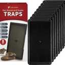 LULUCATCH Super Glue Traps 8 Pack for Mice & Snakes, Larger, Heavier Sticky Traps with Non-Toxic Glue. Sticky Mouse Traps Indoor, Easy to Set, Pet Safe Pest Control