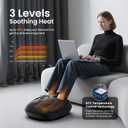 RENPHO Foot Massager Machine with Heat [2026 Upgraded], Mothers Day Gifts for Mom, Shiatsu Foot Massager for Plantar Fasciitis, Cordless Control, FSA Eligible HSA Store Eligible Massager, Black