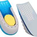 1pair Breathable Heightening Insoles for Men and Women Lightweight Non- Shoe Pads Sweat Absorption for Sports and Casual Shoes Inner (12.7X6.3X3.5CM)