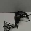 OIDEA Masquerade Mask for Couples: One Eyed Half Face Masks Halloween Costume Party Masks for Venetian Mardi Gras